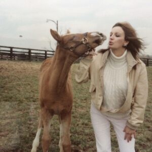 With foal on John Sikura's farm